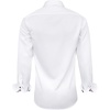 Mens Dress Shirt Long Sleeve Wrinkle Free Button Down Shirt Business Casual | No Iron, Contrast Color Collar Cuffs, Formal Casual, Versatile, Graduation Office Party, Regular Fit, Breathable, No Fading(White Blue)