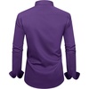 Mens Dress Shirt Long Sleeve Wrinkle Free Button Down Shirt Business Casual | No Iron, Contrast Color Collar Cuffs, Formal Casual, Versatile, Graduation Office Party, Regular Fit, Breathable, No Fading(Purple)