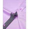 Mens Dress Shirt Long Sleeve Wrinkle Free Button Down Shirt Business Casual | No Iron, Contrast Color Collar Cuffs, Formal Casual, Versatile, Graduation Office Party, Regular Fit, Breathable, No Fading(Light Purple)
