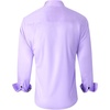 Mens Dress Shirt Long Sleeve Wrinkle Free Button Down Shirt Business Casual | No Iron, Contrast Color Collar Cuffs, Formal Casual, Versatile, Graduation Office Party, Regular Fit, Breathable, No Fading(Light Purple)