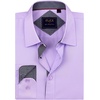 Mens Dress Shirt Long Sleeve Wrinkle Free Button Down Shirt Business Casual | No Iron, Contrast Color Collar Cuffs, Formal Casual, Versatile, Graduation Office Party, Regular Fit, Breathable, No Fading(Light Purple)