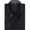 Mens Dress Shirt Long Sleeve Wrinkle Free Button Down Shirt Business Casual(Black)