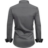 Mens Dress Shirt Long Sleeve Wrinkle Free Button Down Shirt Business Casual(Grey)