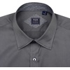 Mens Dress Shirt Long Sleeve Wrinkle Free Button Down Shirt Business Casual(Grey Black)