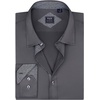 Mens Dress Shirt Long Sleeve Wrinkle Free Button Down Shirt Business Casual(Grey Black)