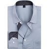 Mens Dress Shirt Long Sleeve Wrinkle Free Button Down Shirt Business Casual(Light Blue)