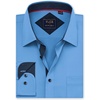 Mens Dress Shirt Long Sleeve Wrinkle Free Button Down Shirt Business Casual(Misty Blue)