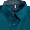 Mens Dress Shirt Long Sleeve Wrinkle Free Button Down Shirt Business Casual(Peacock)