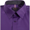 Mens Dress Shirt Long Sleeve Wrinkle Free Button Down Shirt Business Casual(Purple)