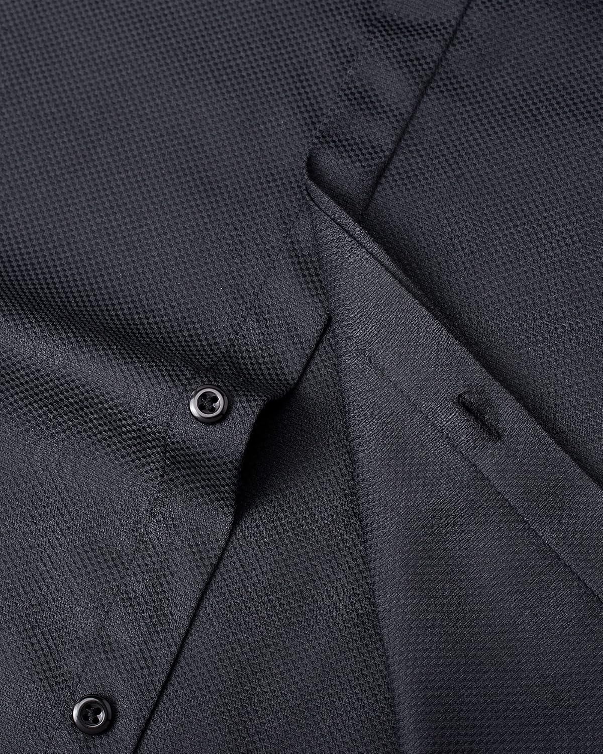image:imageMens Dress Shirts French Cuff Regular Fit Formal Tuxedo Cufflinks Shirt French cuff Cufflinks shirt Long sleeve Regular fit for Wedding Prom Business Fathers day Evening Formal occasionBlack