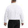 Alimens & Gentle Big and Tall Dress Shirts for Men with Pocket(2XL-6XL B＆T) | Office Work,Business Casual,Wedding,Formal Event,Interview,Wrinkle-Free,4-Way Stretch,Soft,Breathable,Polyester Spandex(White)