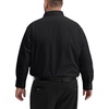 Alimens & Gentle Big and Tall Dress Shirts for Men with Pocket(2XL-6XL B＆T) | Office Work,Business Casual,Wedding,Formal Event,Interview,Wrinkle-Free,4-Way Stretch,Soft,Breathable,Polyester Spandex(Black)