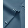 Mens Short Sleeve Dress Shirt Wrinkle Free Button Down Shirt with Pocket | Work Office, Wedding Graduation, Formal Business Casual, Party Family, Comfortable Gala, Easy Care Solid Fabric, Regular Fit(Teal)