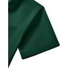 Mens Short Sleeve Dress Shirt Wrinkle Free Button Down Shirt with Pocket | Work Office, Wedding Graduation, Formal Business Casual, Party Family, Comfortable Gala, Easy Care Solid Fabric, Regular Fit(Green)