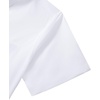 Mens Short Sleeve Dress Shirt Wrinkle Free Button Down Shirt with Pocket | Work Office, Wedding Graduation, Formal Business Casual, Party Family, Comfortable Gala, Easy Care Solid Fabric, Regular Fit(White)