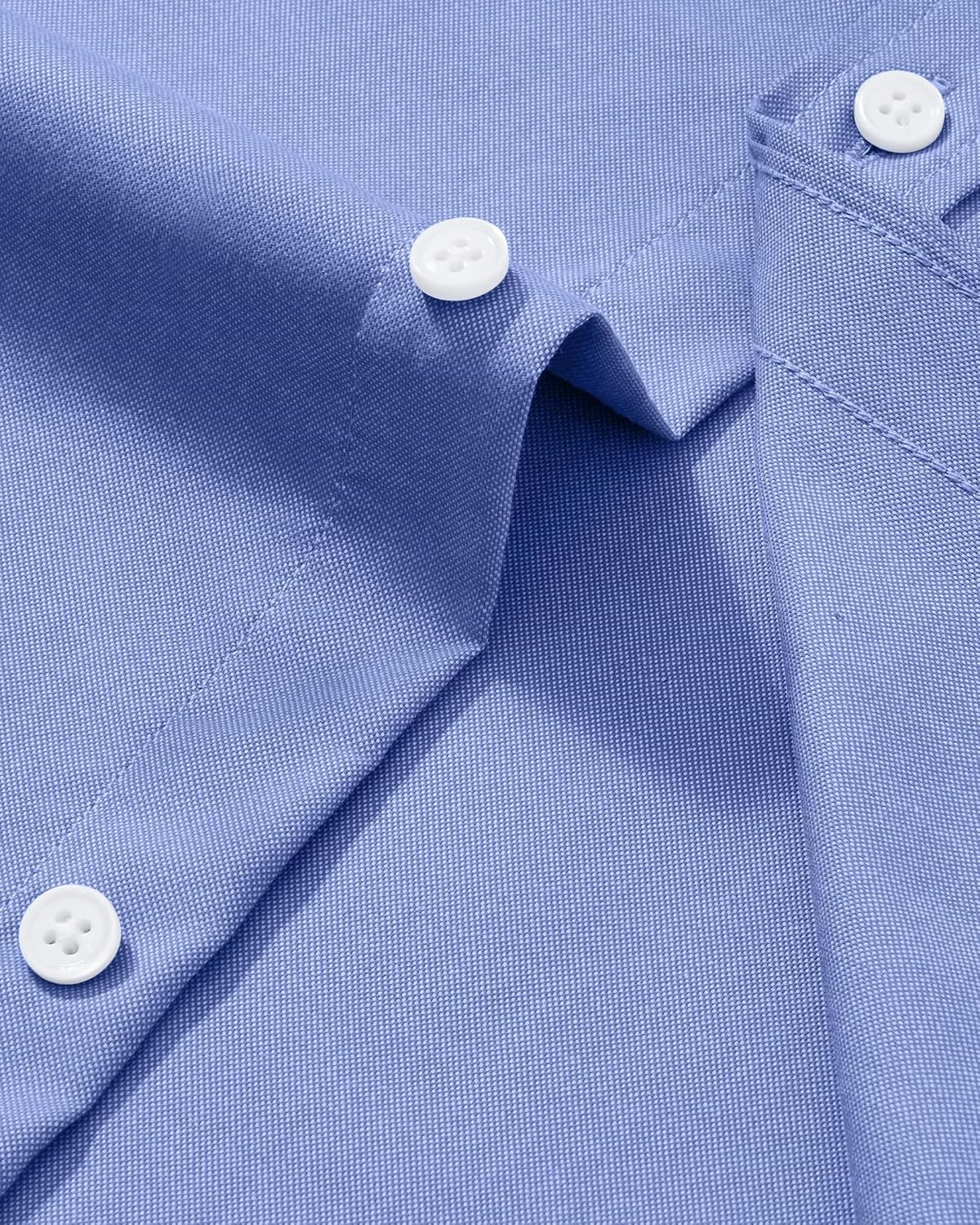 image:imageAlimens amp Gentle Mens Oxford Button Down Shirt with Pocket Stretch FabricWrinkle FreeRegular FitClassicBusiness CasualWeddingBlue