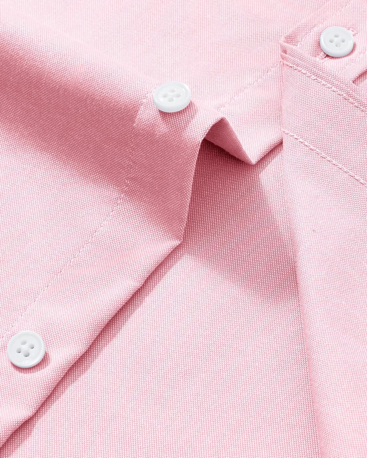 image:imageAlimens amp Gentle Mens Oxford Button Down Shirt with Pocket Stretch FabricWrinkle FreeRegular FitClassicBusiness CasualWeddingLight Pink