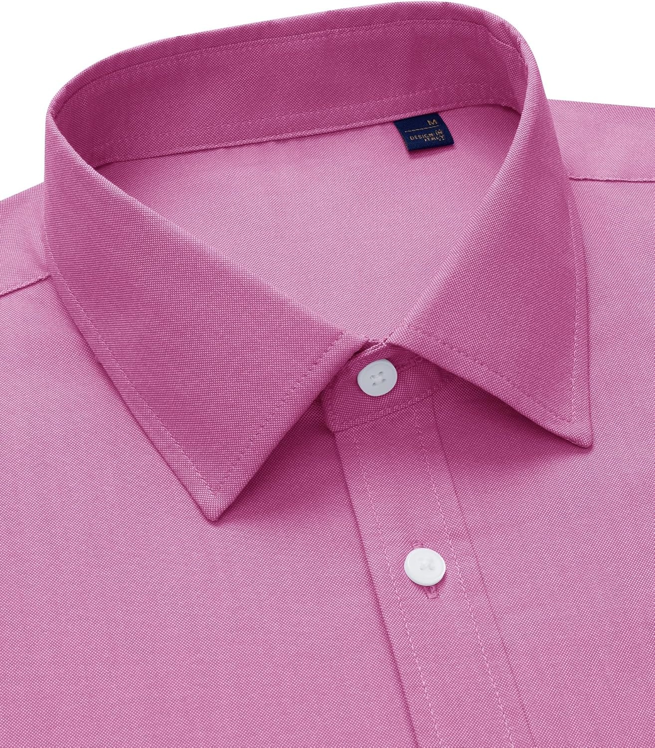 image:imageAlimens amp Gentle Mens Oxford Button Down Shirt with Pocket Stretch FabricWrinkle FreeRegular FitClassicBusiness CasualWeddingPink