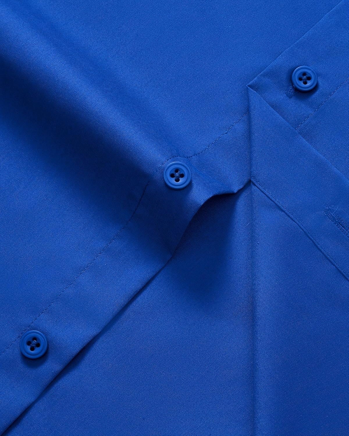 image:imageMens Dress Shirts Long Sleeve Stretch Wrinkle Free Work Button Down Shirt Business Formal Office Wedding Stretch Cotton Solid Fabric To Easy Care Breathable Comfortable Spread Collar Regular FitRoyal Blue