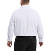 Alimens & Gentle Big and Tall Dress Shirts for Men with Pocket(2XL-6XL B＆T) | 4-Way Stretch,Wrinkle-Free,Soft,Breathable,Business Casual,Office Work,Wedding,Formal Event,Interview,Polyester Spandex(White)