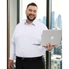 Alimens & Gentle Big and Tall Dress Shirts for Men with Pocket(2XL-6XL B＆T) | 4-Way Stretch,Wrinkle-Free,Soft,Breathable,Business Casual,Office Work,Wedding,Formal Event,Interview,Polyester Spandex(White)