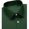 Alimens & Gentle Mens Oxford Button Down Shirt with Pocket | Stretch Fabric,Wrinkle Free,Regular Fit,Classic,Business Casual,Wedding(Dark Green)