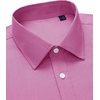 Alimens & Gentle Mens Oxford Button Down Shirt with Pocket | Stretch Fabric,Wrinkle Free,Regular Fit,Classic,Business Casual,Wedding(Pink)