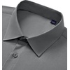 Men’s Dress Shirts Long Sleeve Stretch Wrinkle Free Work Button Down Shirt | Business Formal Office Wedding, Stretch Cotton Solid Fabric To Easy Care , Breathable Comfortable, Spread Collar Regular Fit(Grey)