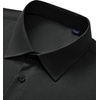 Men’s Dress Shirts Long Sleeve Stretch Wrinkle Free Work Button Down Shirt | Business Formal Office Wedding, Stretch Cotton Solid Fabric To Easy Care , Breathable Comfortable, Spread Collar Regular Fit(Black)