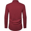 Men’s Dress Shirts Long Sleeve Stretch Wrinkle Free Work Button Down Shirt | Business Formal Office Wedding, Stretch Cotton Solid Fabric To Easy Care , Breathable Comfortable, Spread Collar Regular Fit(Burgundy)