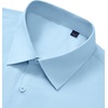 Men’s Dress Shirts Long Sleeve Stretch Wrinkle Free Work Button Down Shirt | Business Formal Office Wedding, Stretch Cotton Solid Fabric To Easy Care , Breathable Comfortable, Spread Collar Regular Fit(Blue)