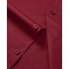 Men’s Dress Shirts Long Sleeve Stretch Wrinkle Free Work Button Down Shirt | Business Formal Office Wedding, Stretch Cotton Solid Fabric To Easy Care , Breathable Comfortable, Spread Collar Regular Fit(Burgundy)