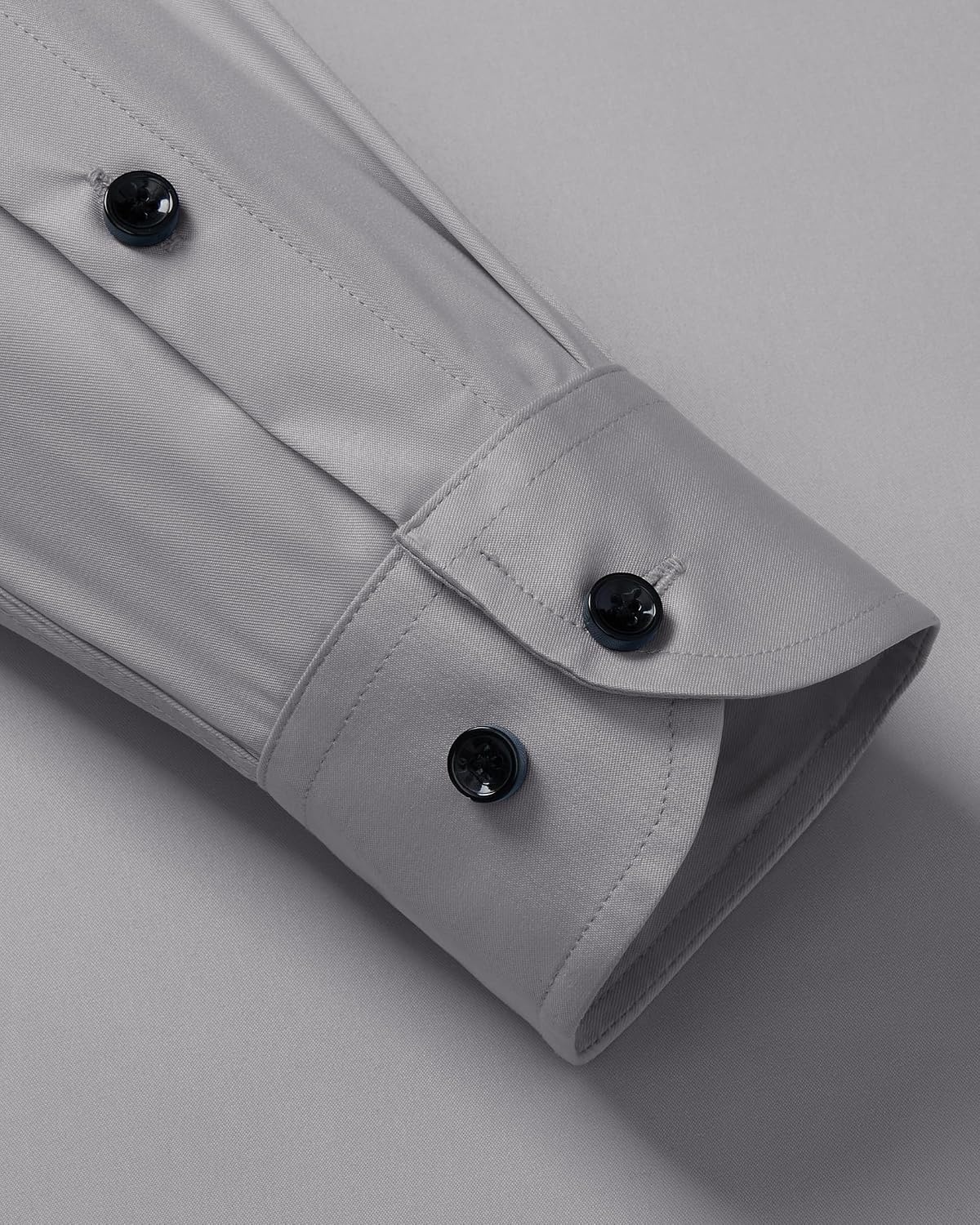 image:imageMens Dress Shirt Long Sleeve Wrinkle Free Stretch Button Down Shirts Non Iron Regular Fit Solid Color Button Up for Business Casual Wedding Office Work Party Dating Interview Meeting FormalGrey