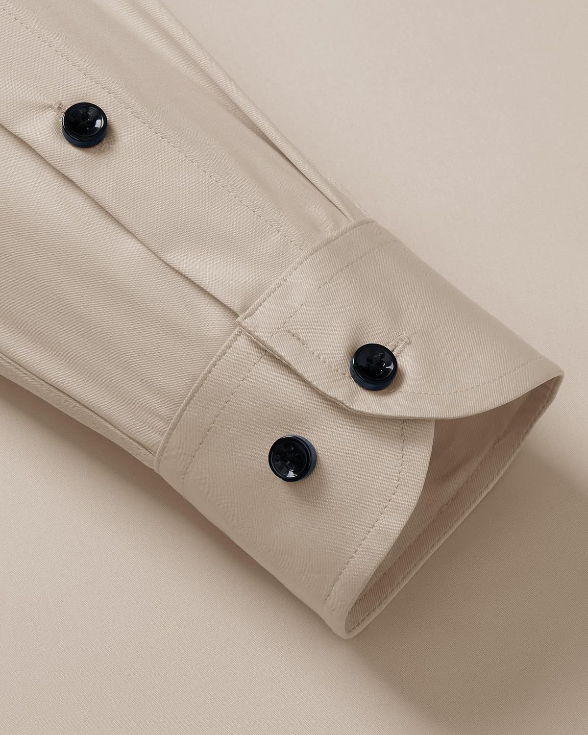 image:imageMens Dress Shirt Long Sleeve Wrinkle Free Stretch Button Down Shirts Non Iron Regular Fit Solid Color Button Up for Business Casual Wedding Office Work Party Dating Interview Meeting FormalTan