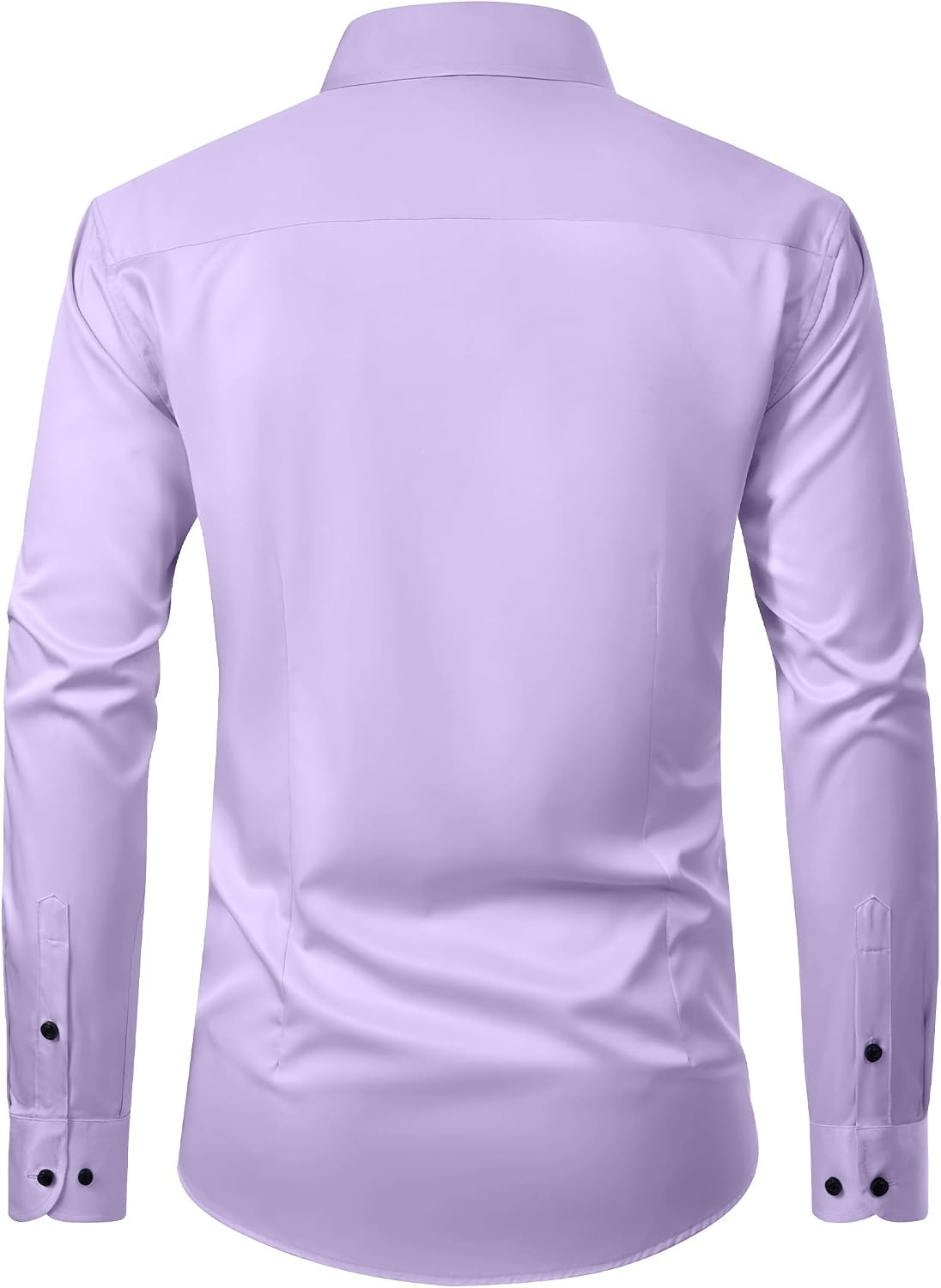 image:imageMens Dress Shirt Long Sleeve Wrinkle Free Stretch Button Down Shirts Non Iron Regular Fit Solid Color Button Up for Business Casual Wedding Office Work Party Dating Interview Meeting FormalLavender
