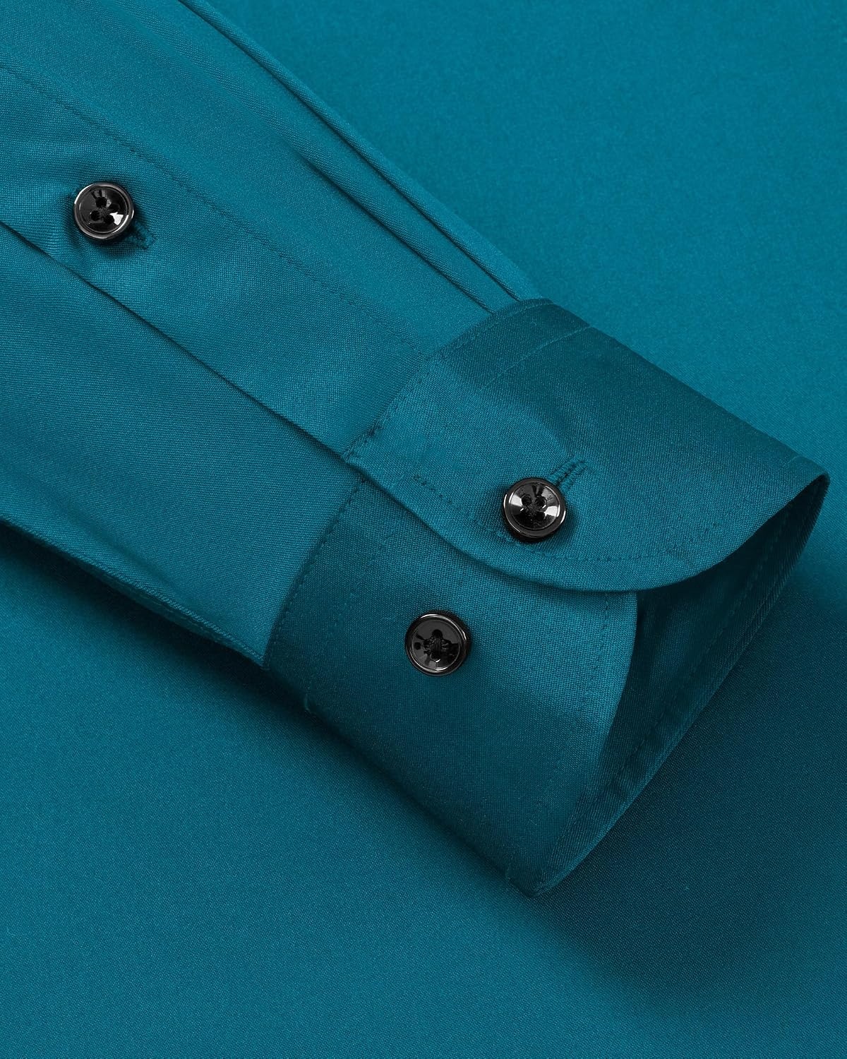 image:imageMens Dress Shirt Long Sleeve Wrinkle Free Stretch Button Down Shirts Non Iron Regular Fit Solid Color Button Up for Business Casual Wedding Office Work Party Dating Interview Meeting FormalTeal