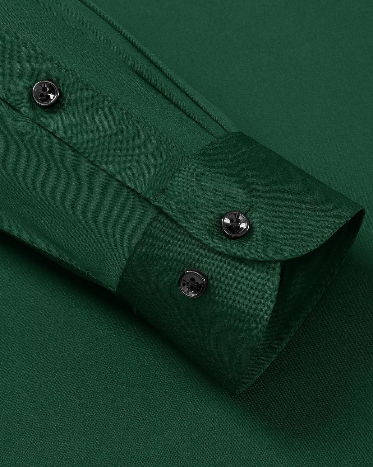 image:imageMens Dress Shirt Long Sleeve Wrinkle Free Stretch Button Down Shirts Non Iron Regular Fit Solid Color Button Up for Business Casual Wedding Office Work Party Dating Interview Meeting FormalGreen