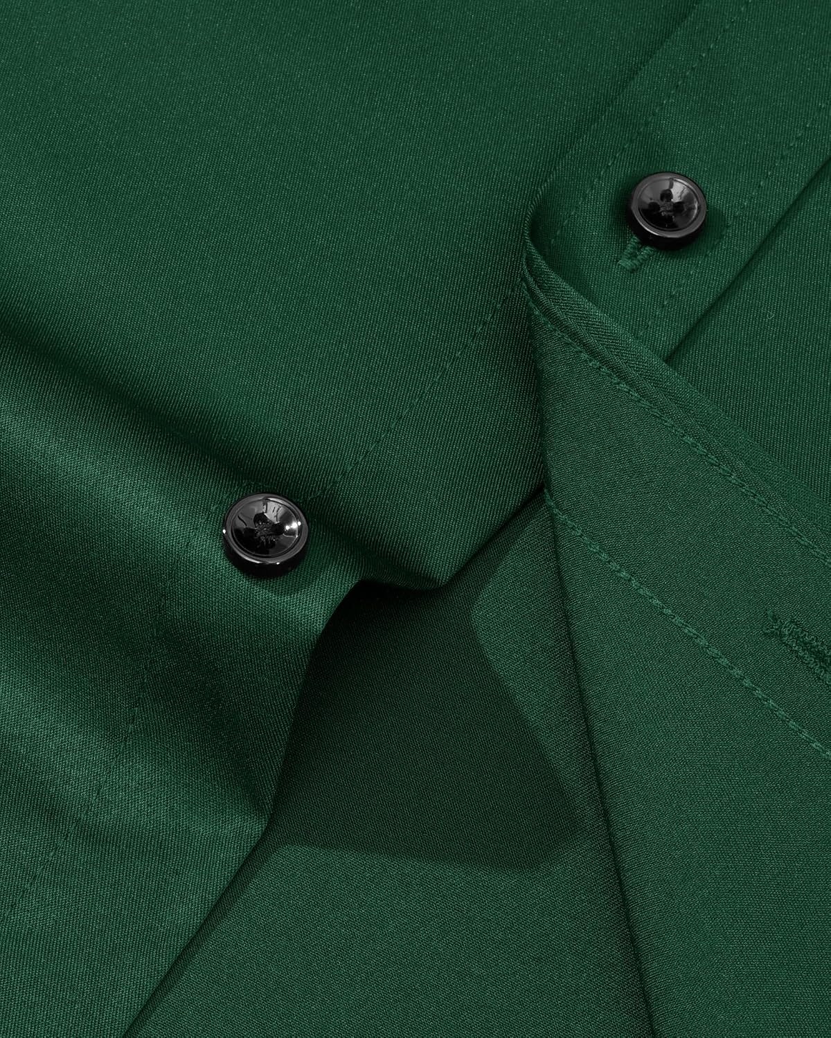 image:imageMens Dress Shirt Long Sleeve Wrinkle Free Stretch Button Down Shirts Non Iron Regular Fit Solid Color Button Up for Business Casual Wedding Office Work Party Dating Interview Meeting FormalGreen