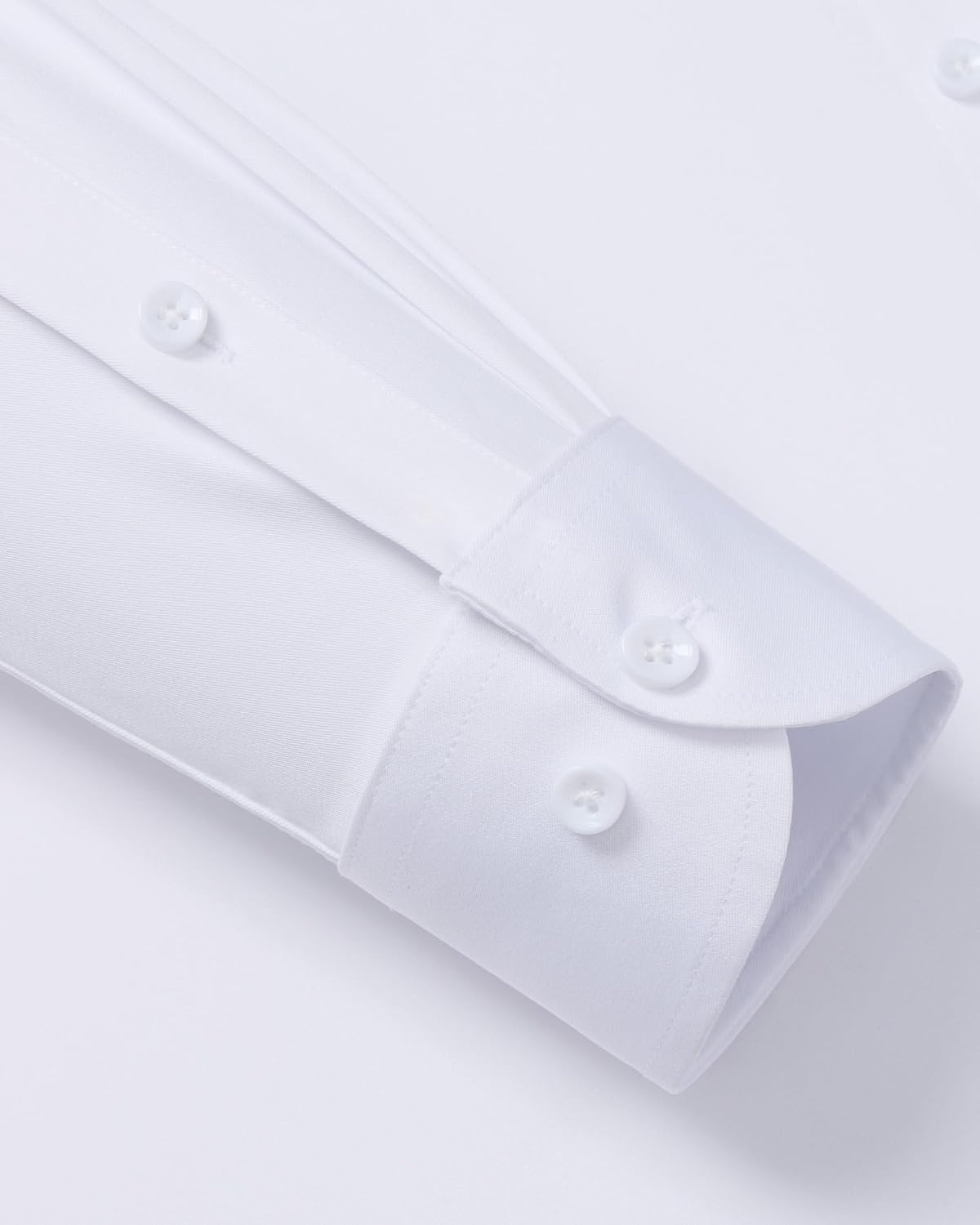 image:imageMens Dress Shirt Long Sleeve Wrinkle Free Stretch Button Down Shirts Non Iron Regular Fit Solid Color Button Up for Business Casual Wedding Office Work Party Dating Interview Meeting FormalSolid White