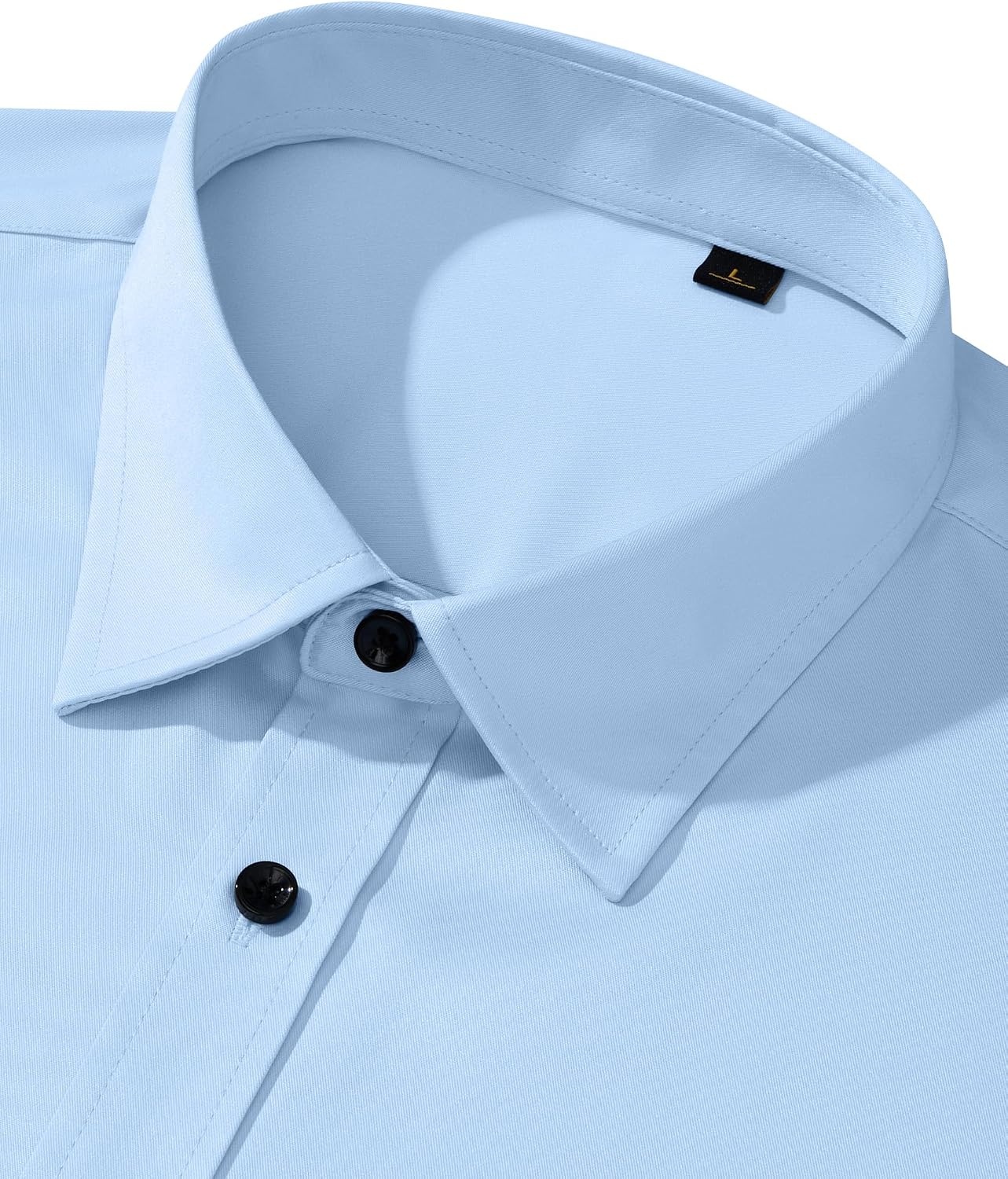 image:imageMens Dress Shirt Long Sleeve Wrinkle Free Stretch Button Down Shirts Non Iron Regular Fit Solid Color Button Up for Business Casual Wedding Office Work Party Dating Interview Meeting FormalBlue