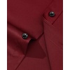 Mens Dress Shirt Long Sleeve Wrinkle Free Stretch Button Down Shirts | Non Iron, Regular Fit Solid Color Button Up, for Business Casual Wedding Office Work Party Dating Interview Meeting Formal(Burgundy)