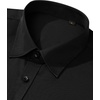 Mens Dress Shirt Long Sleeve Wrinkle Free Stretch Button Down Shirts | Non Iron, Regular Fit Solid Color Button Up, for Business Casual Wedding Office Work Party Dating Interview Meeting Formal(Black)