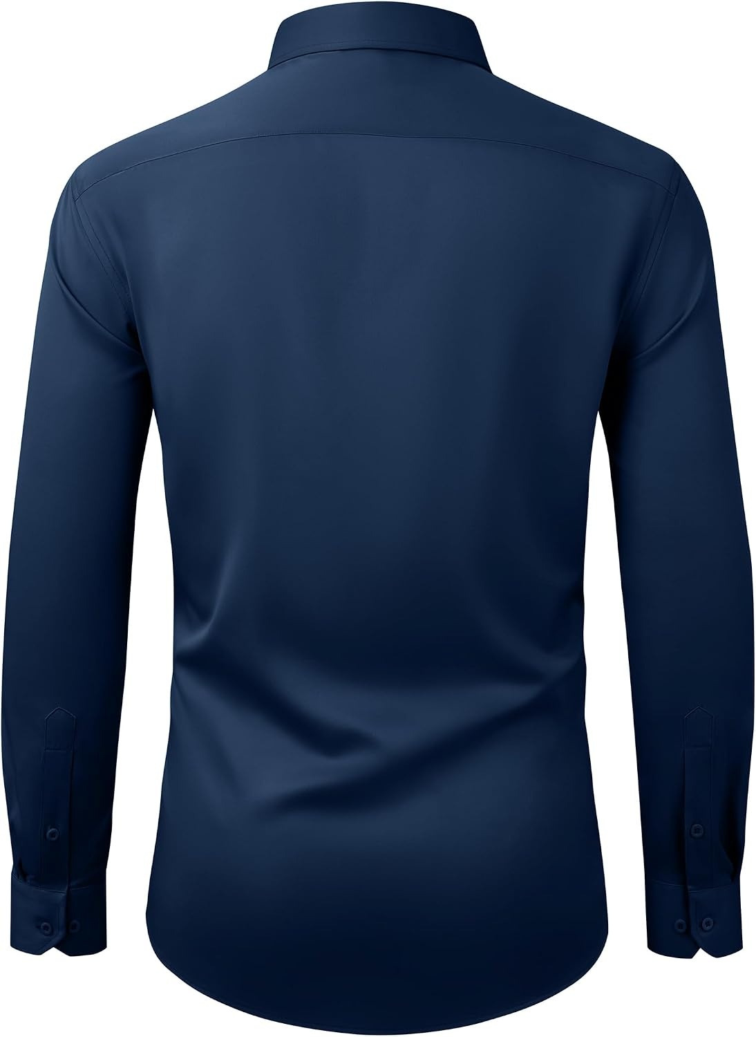 image:imageMens Dress Shirts Wrinkle Free Stretch Long Sleeve Shirt Business Casual wrinkle free stretch breathable comfortable spread collar regular fit can be worn yearround business meeting weddingNavy Blue