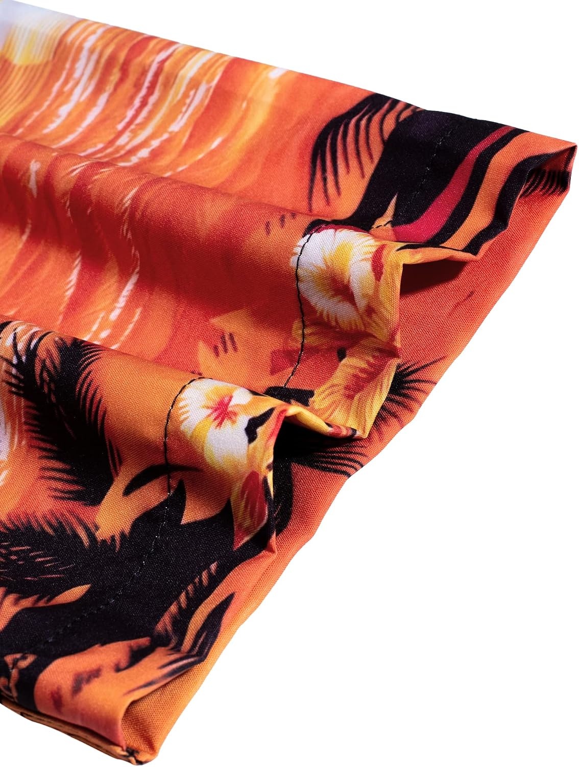 image:imageMens Hawaiian Shirt Summer Beach Casual Short Sleeve Button Down Shirts Aloha Tropical Print Cuban Collar Relaxed Fit for Vacation Beach Party Luau Cruise Holiday Summer Outdoor WeddingDusk