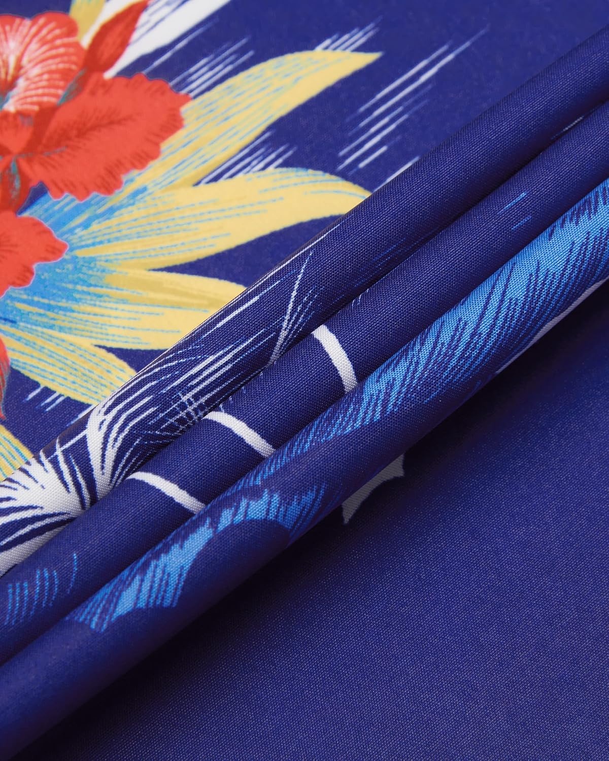 image:imageMens Hawaiian Shirt Summer Beach Casual Short Sleeve Button Down Shirts Aloha Tropical Print Cuban Collar Relaxed Fit for Vacation Beach Party Luau Cruise Holiday Summer Outdoor WeddingBright Blue Beach