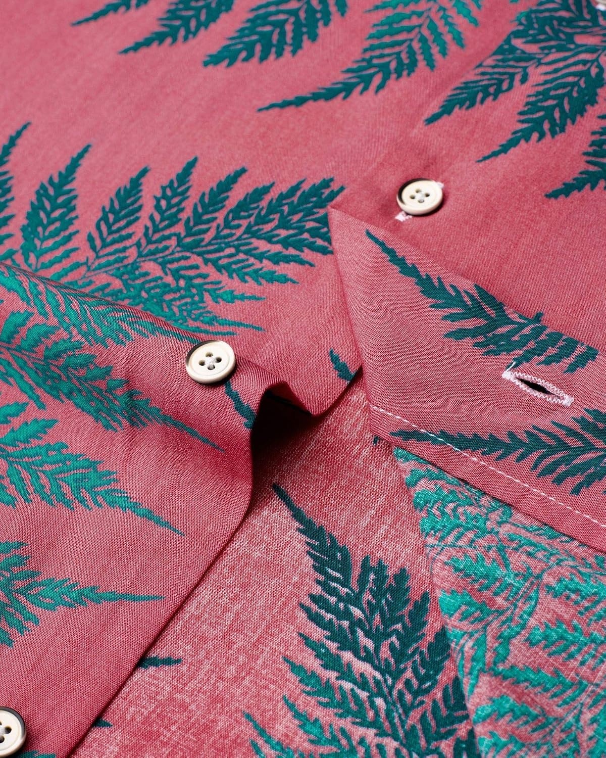 image:imageMens Hawaiian Shirt Summer Beach Casual Short Sleeve Button Down Shirts Aloha Tropical Print Cuban Collar Relaxed Fit for Vacation Beach Party Luau Cruise Holiday Summer Outdoor Wedding1630 03