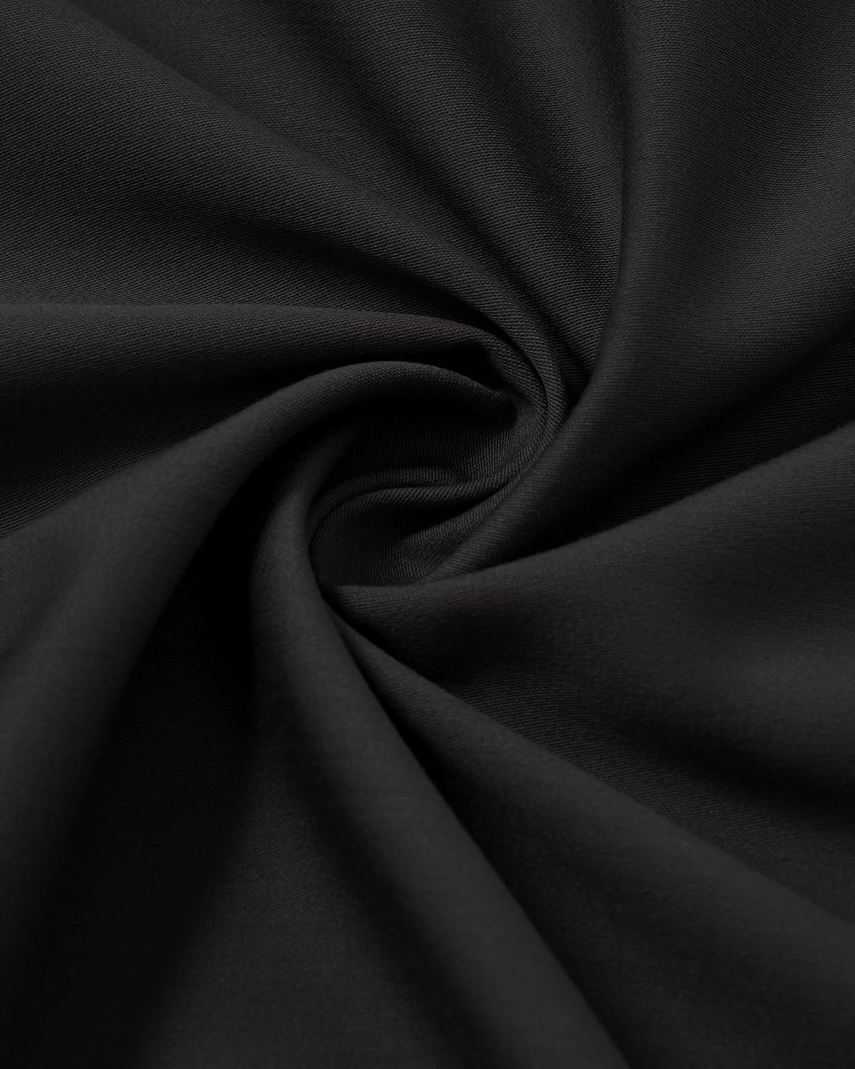 image:imageMens SilkBlend Dress Shirt Long Sleeve Regular Fit Button Down Shirts Silkblend fabric Stain shield French placket Wrinkle resistance Removable collar stays Twobutton adjustable cuffsBlack