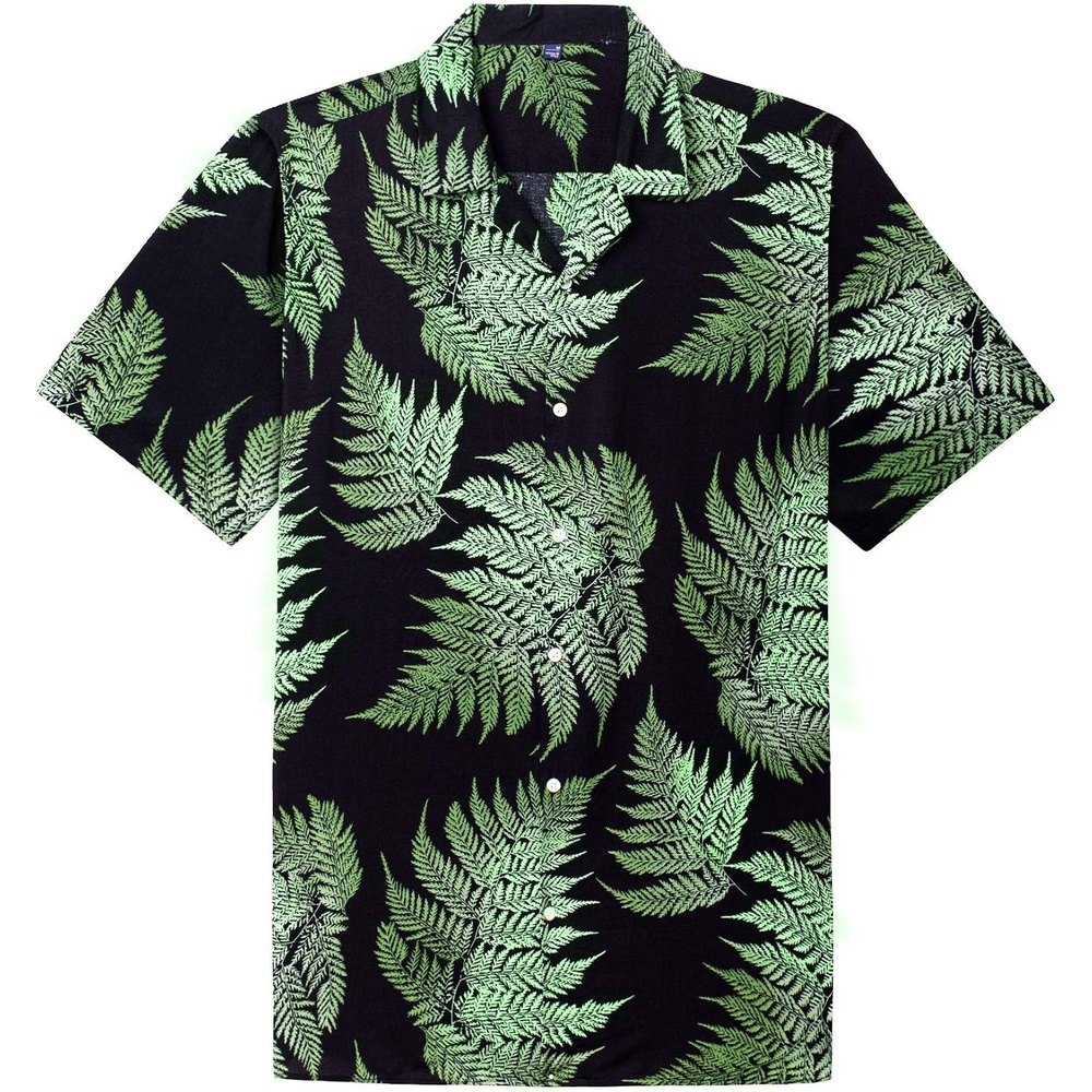 image:imageMens Hawaiian Shirt Summer Beach Casual Short Sleeve Button Down Shirts Aloha Tropical Print Cuban Collar Relaxed Fit for Vacation Beach Party Luau Cruise Holiday Summer Outdoor Wedding1630 05
