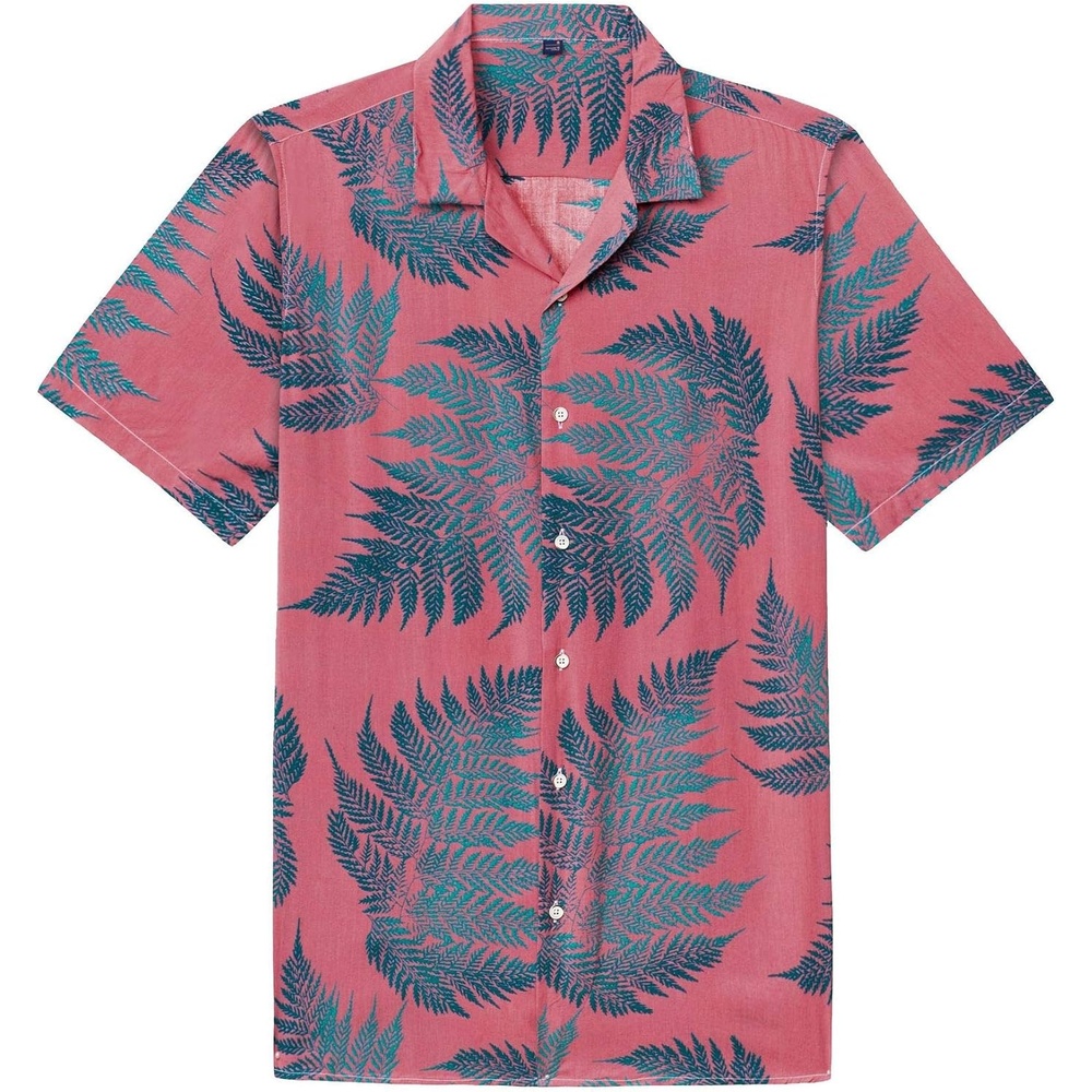 image:imageMens Hawaiian Shirt Summer Beach Casual Short Sleeve Button Down Shirts Aloha Tropical Print Cuban Collar Relaxed Fit for Vacation Beach Party Luau Cruise Holiday Summer Outdoor Wedding1630 03