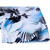 Mens Hawaiian Shirt Summer Beach Casual Short Sleeve Button Down Shirts | Aloha Tropical Print, Cuban Collar, Relaxed Fit, for Vacation Beach Party Luau, Cruise, Holiday, Summer Outdoor Wedding(Blue White Palm)